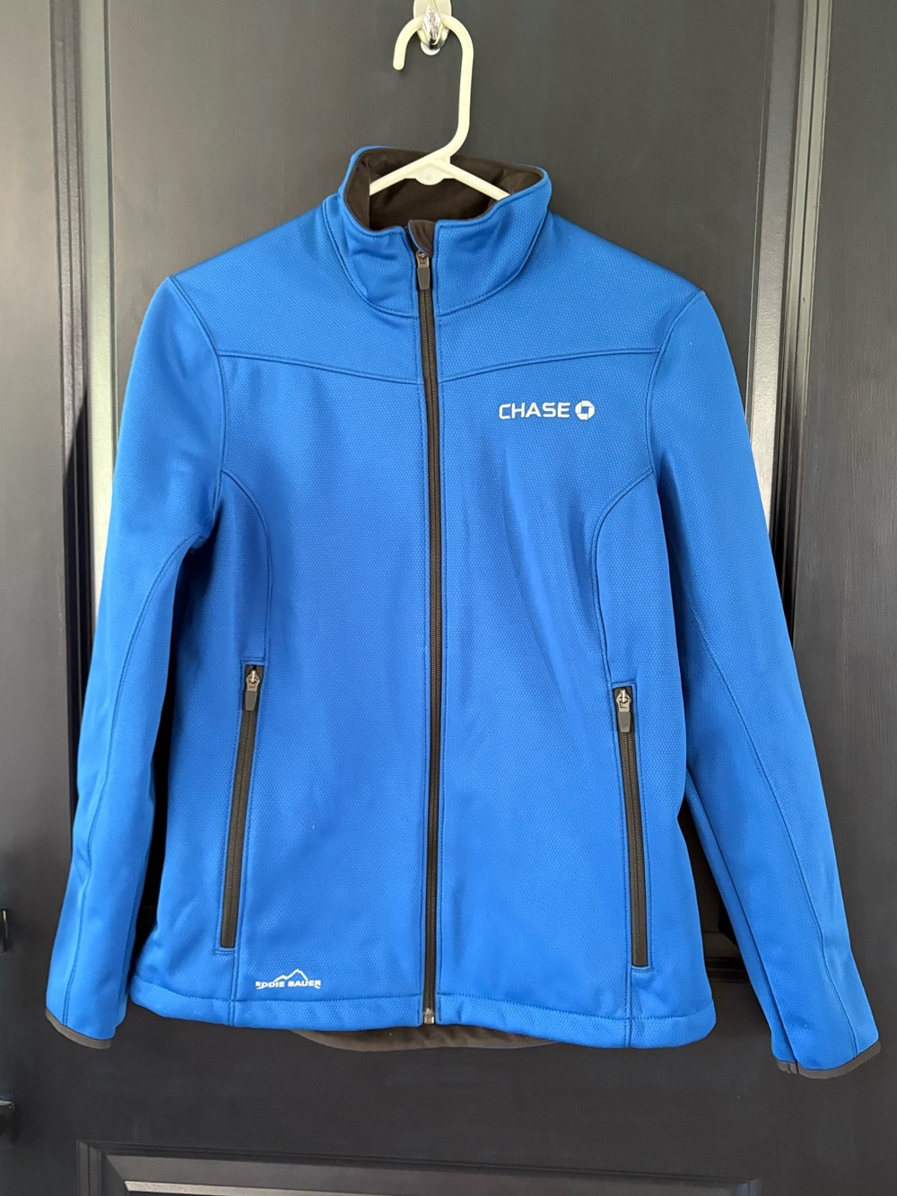 NWT Eddie Bauer Bright Blue Full-Zip Soft Shell Utility Jacket Blue